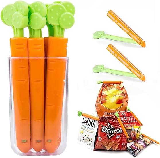 5 PCS Carrot Food Sealing Clips