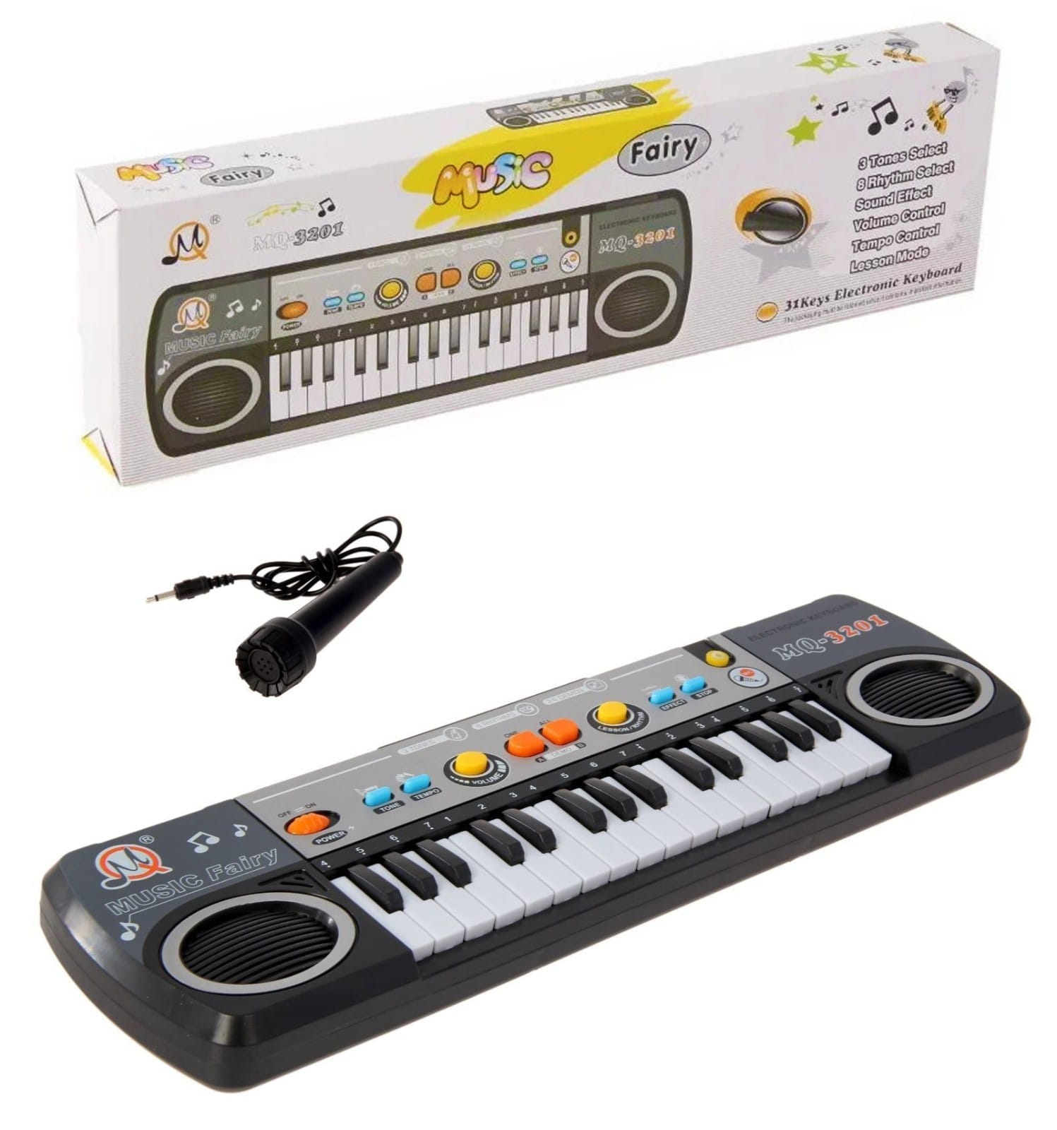Piano Keyboard with Microphone