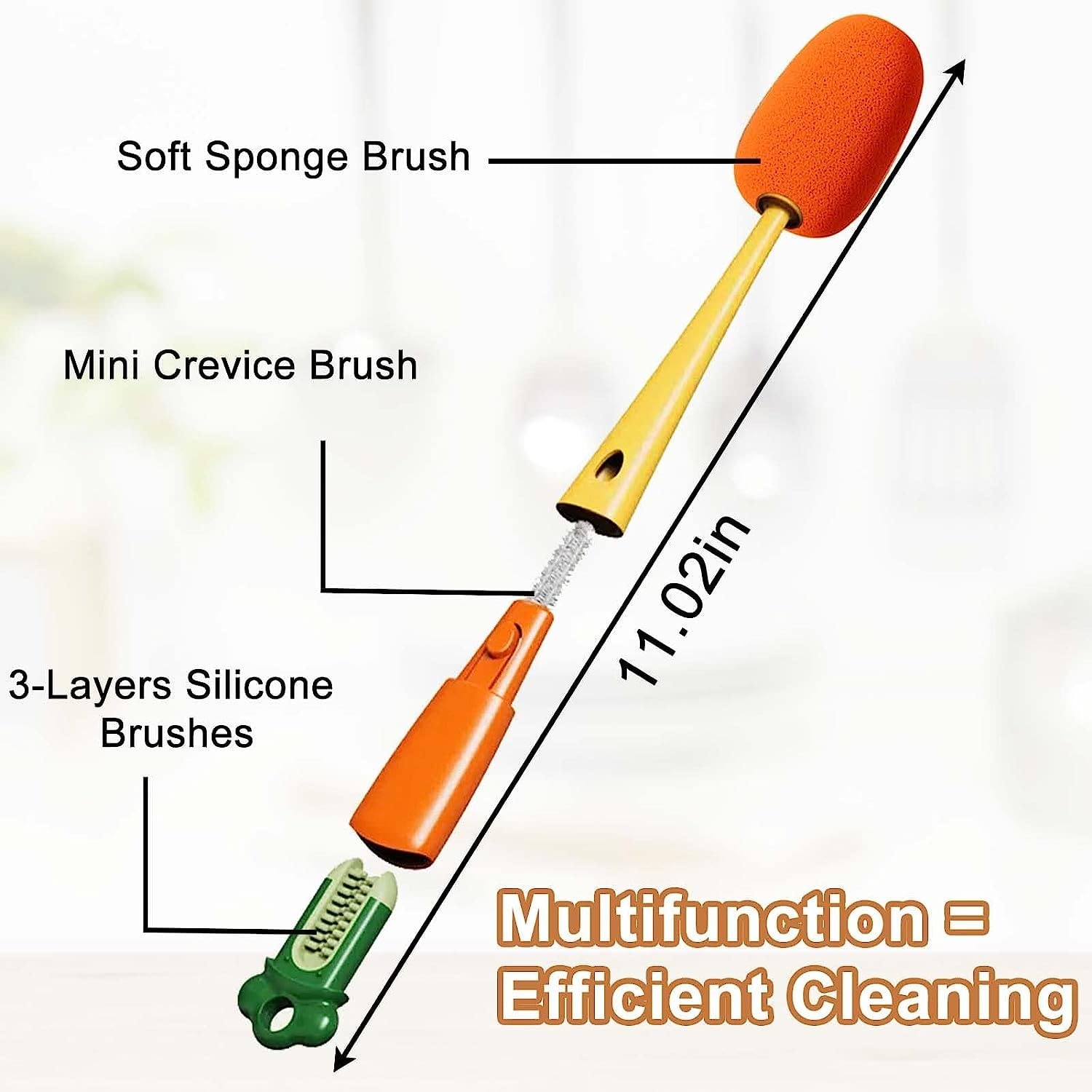3 in 1 Bottle Cleaning Brush