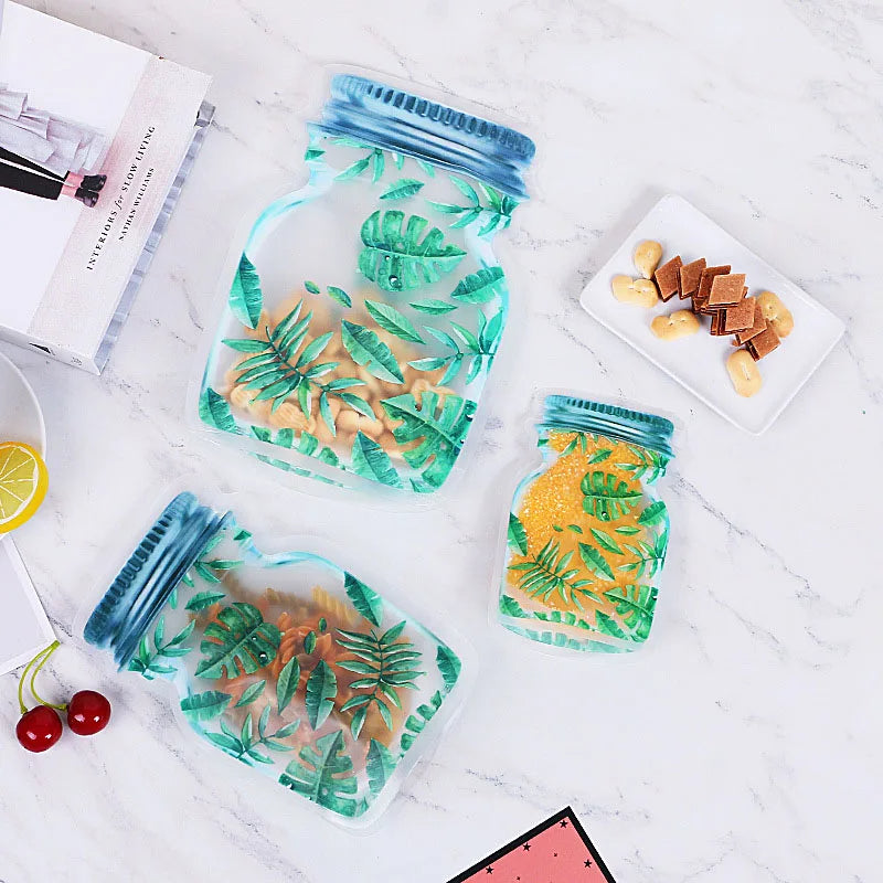 3pcs Mason Jar Food Storage Bags