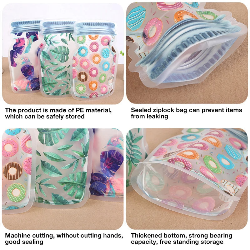 3pcs Mason Jar Food Storage Bags