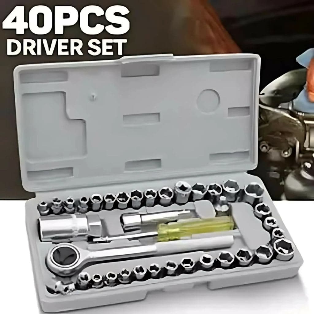40 Pcs Socket Wrench Set