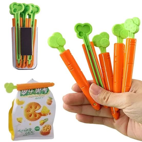 5 PCS Carrot Food Sealing Clips