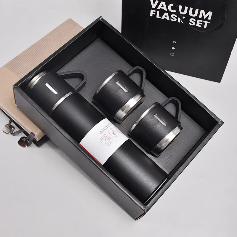 500ML Stainless Steel Vacuum Flask Set