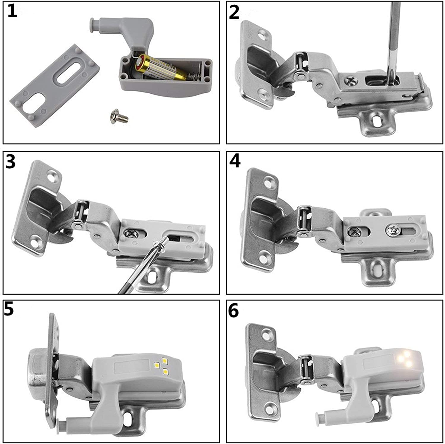 Cabinet Cupboard Hinge LED Light