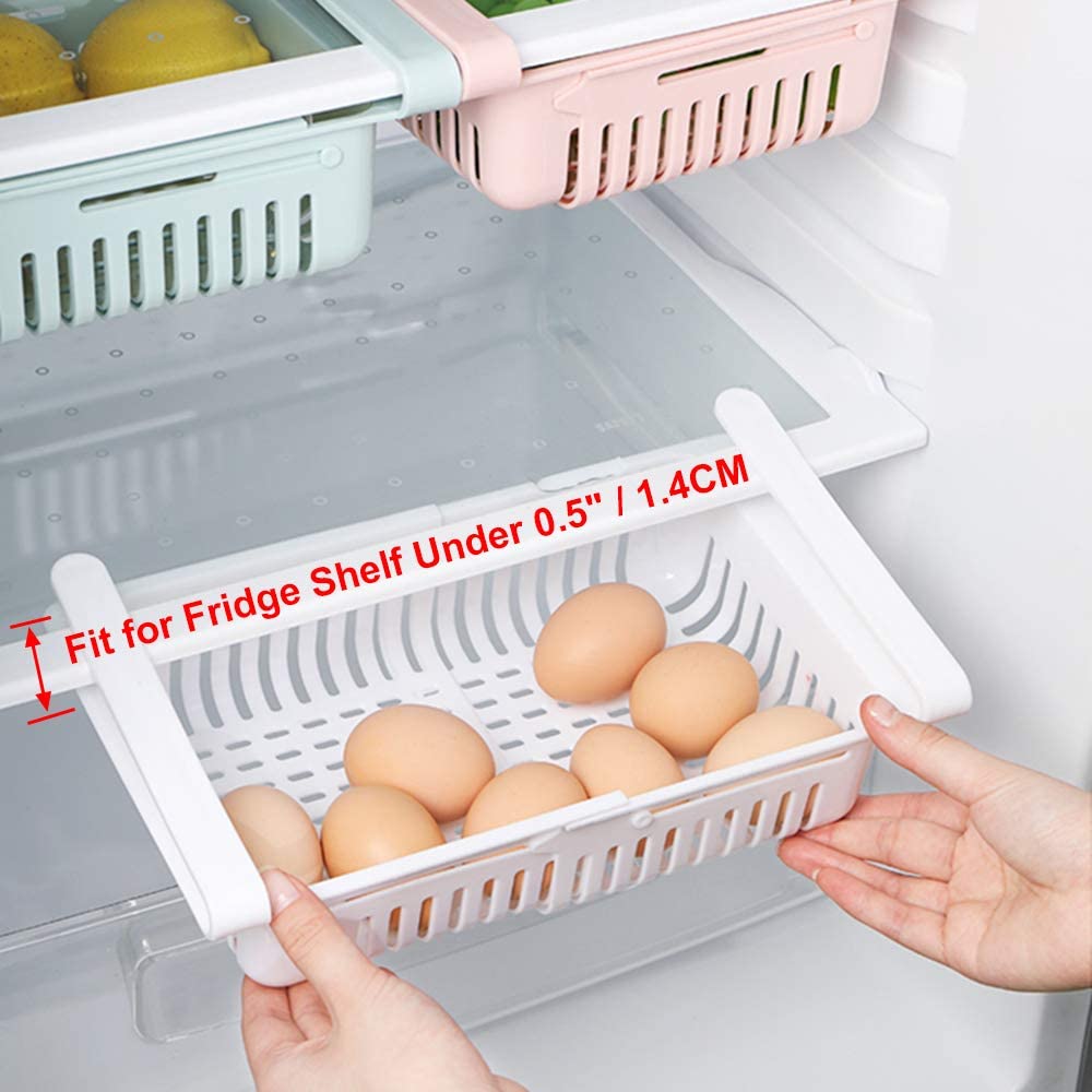 Adjustable Fridge Drawer Organizer