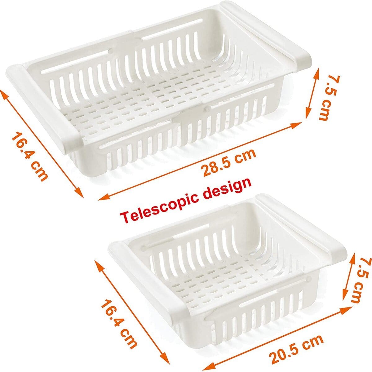 Adjustable Fridge Drawer Organizer