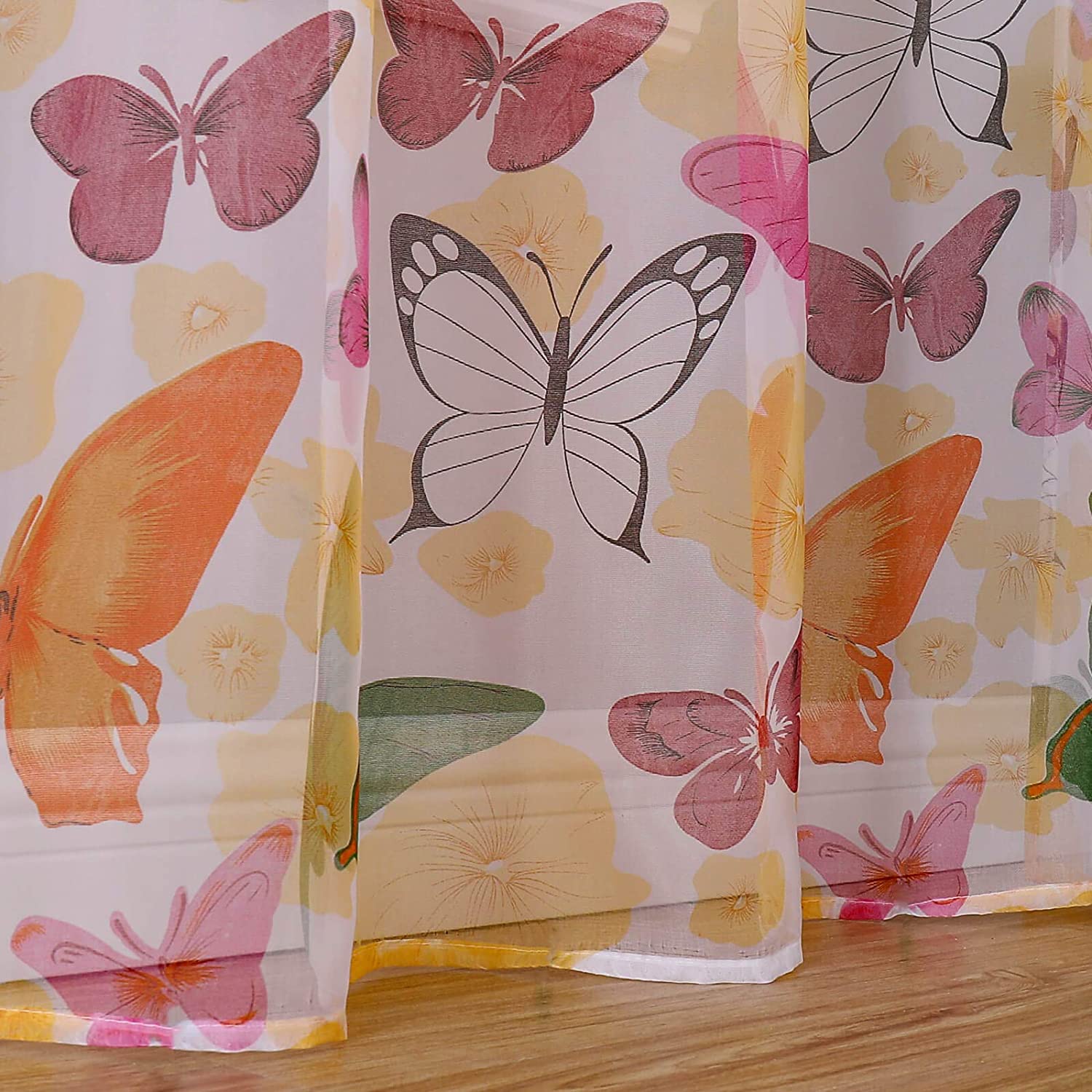 Butterfly Sheer Tulle Curtain