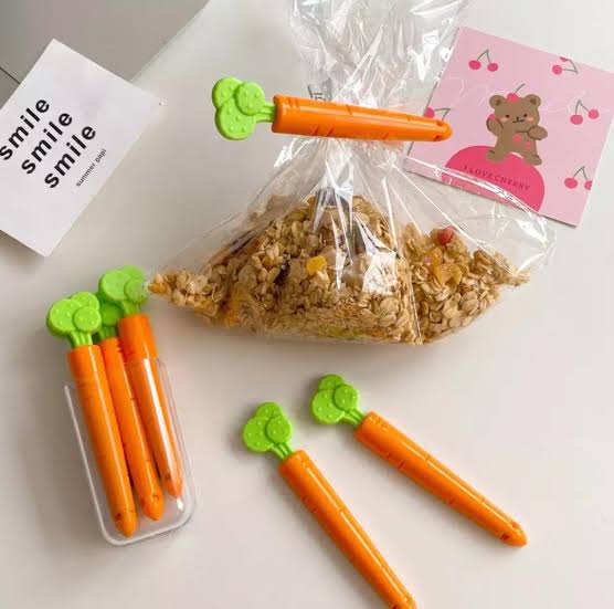5 PCS Carrot Food Sealing Clips