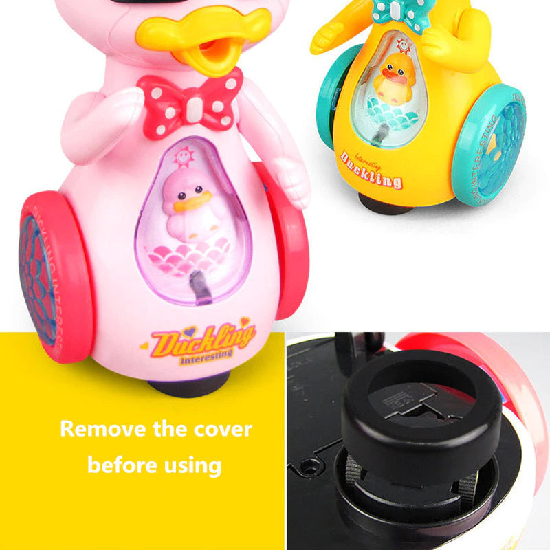 Electric Walking Music Lighting Spray Duck