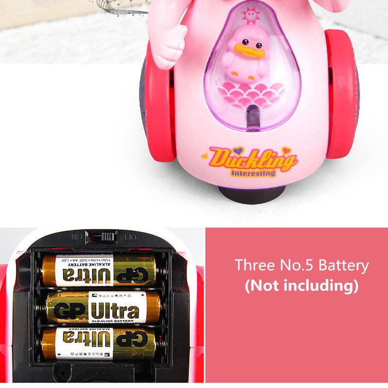Electric Walking Music Lighting Spray Duck