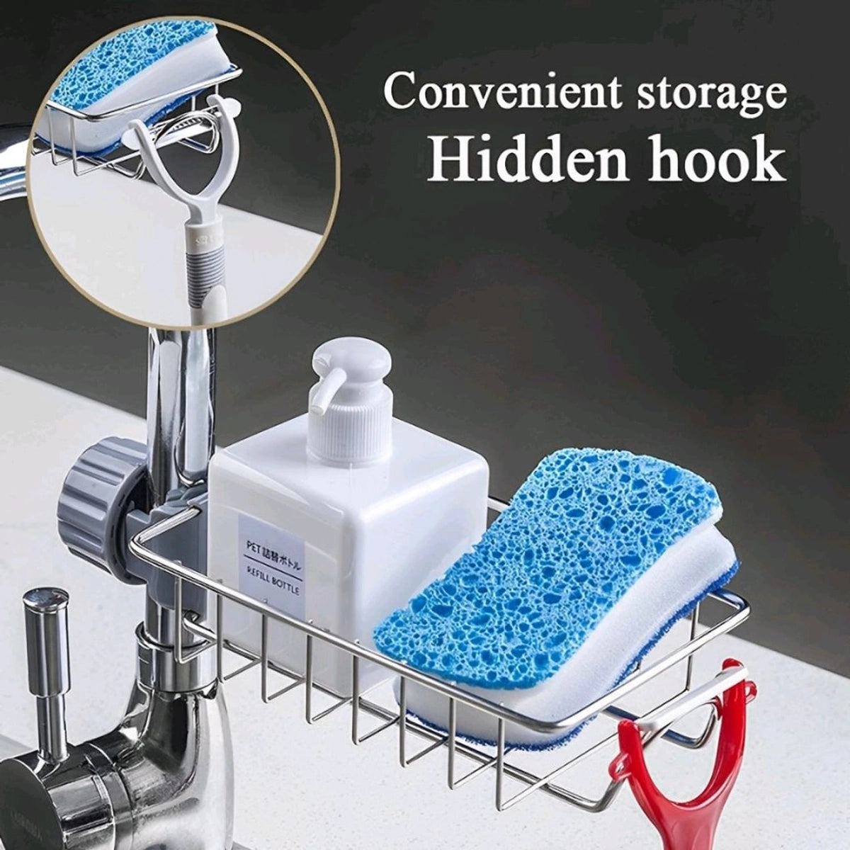 Faucet Sink Caddy Organizer