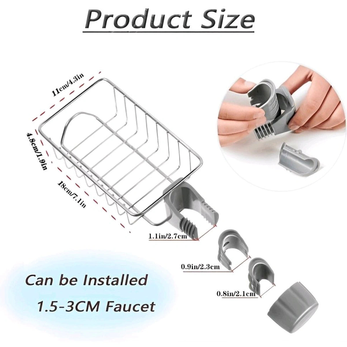 Faucet Sink Caddy Organizer