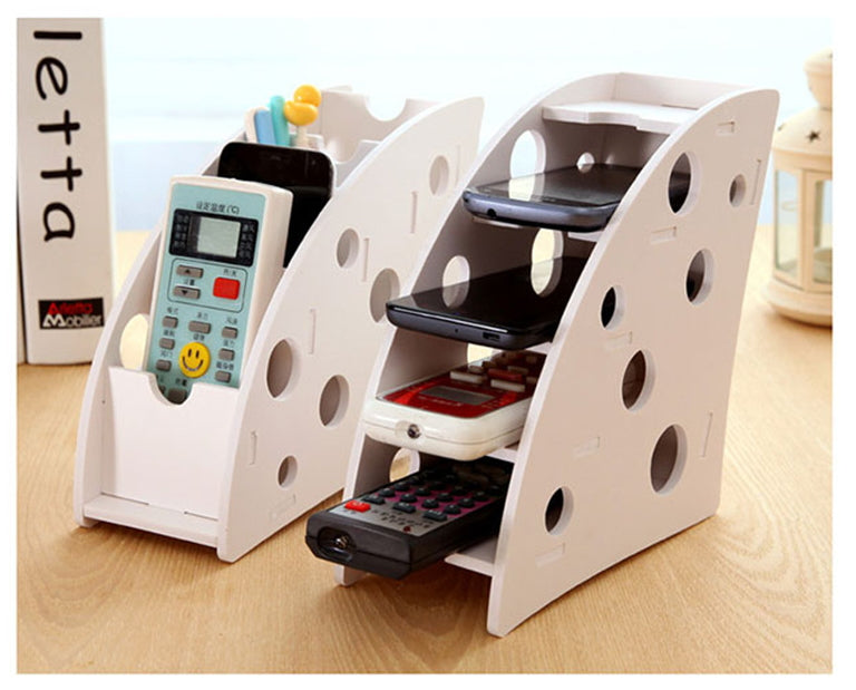 DIY Wood Remote Organizer