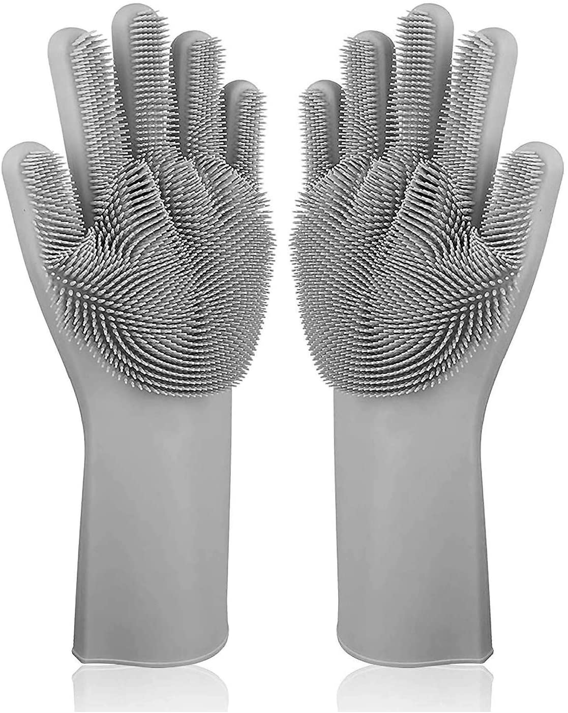 Magic Silicone Scrubber Rubber Cleaning Gloves