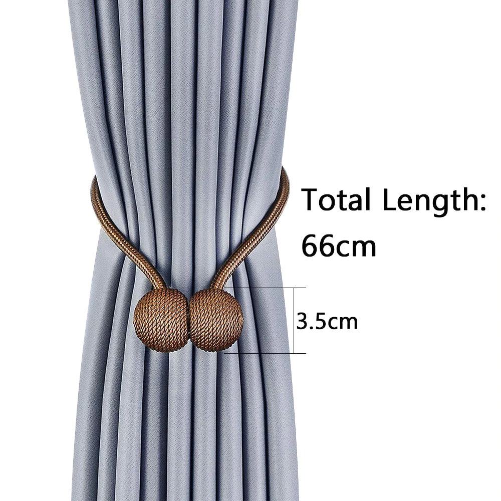 2PCs Magnetic Curtain Tiebacks