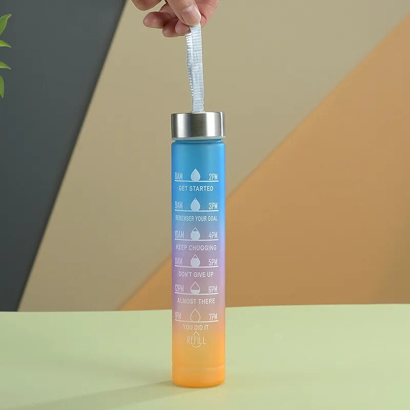 03 Pcs Set Motivational Water Bottle