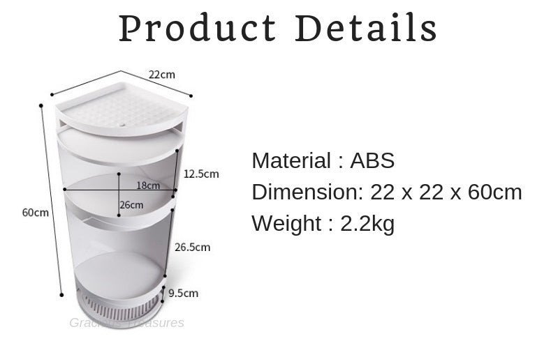 Rotating Corner Storage Rack