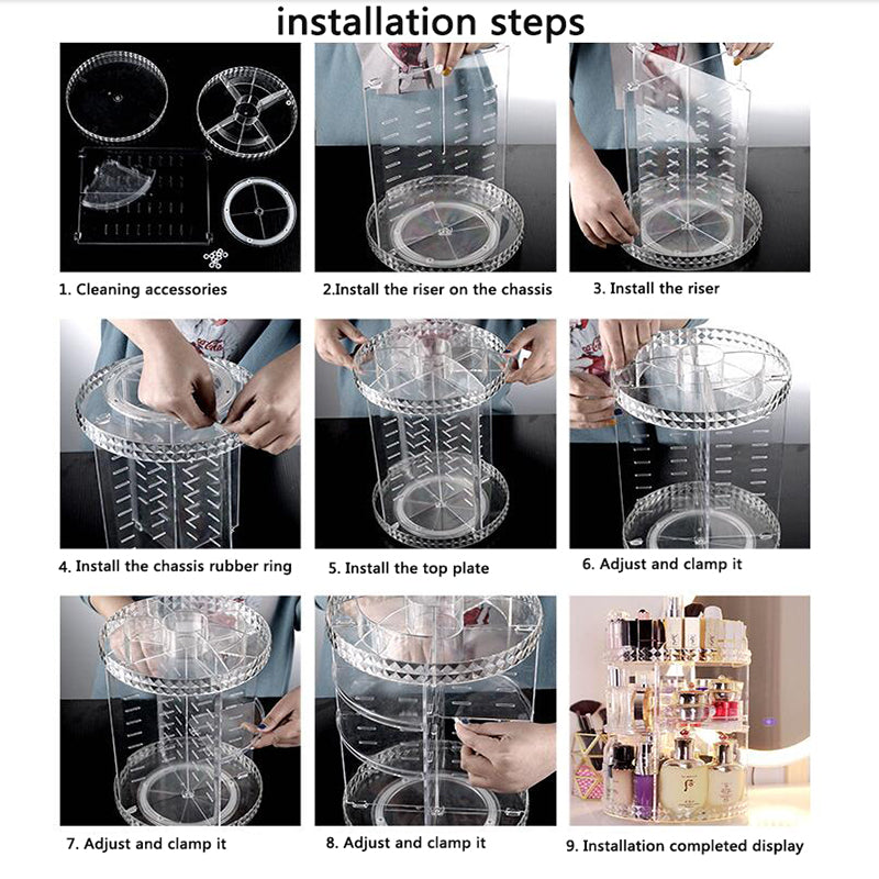 Rotating Cosmetic Organizer