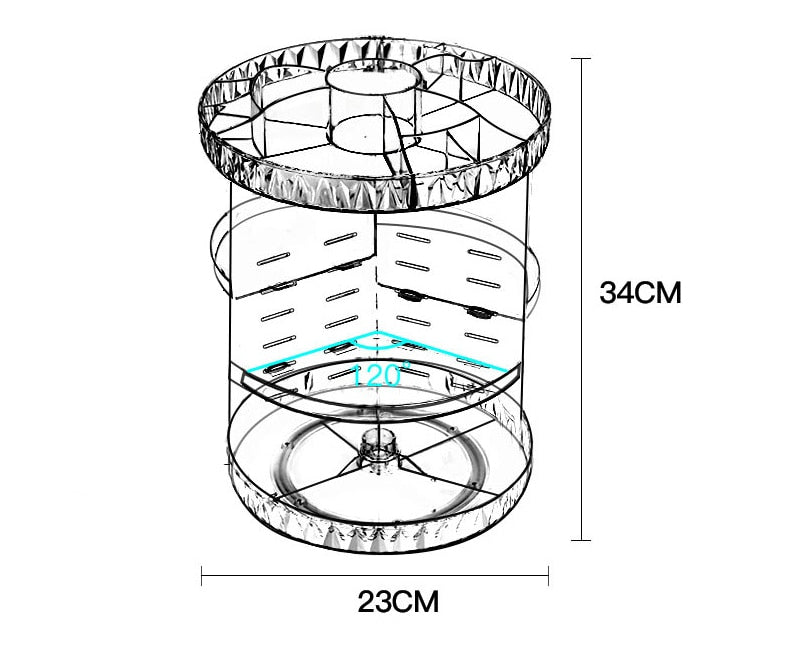 Rotating Cosmetic Organizer