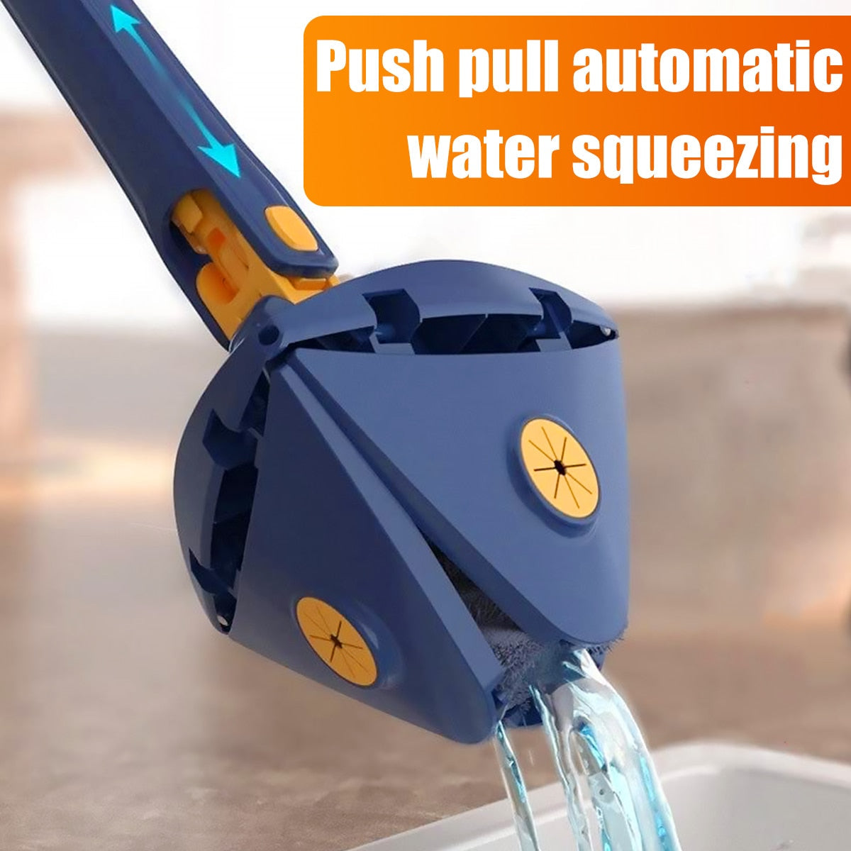 360 Triangle Adjustable Mop With Twist Squeeze