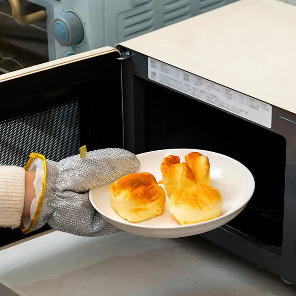 Silver Dishwashing Gloves