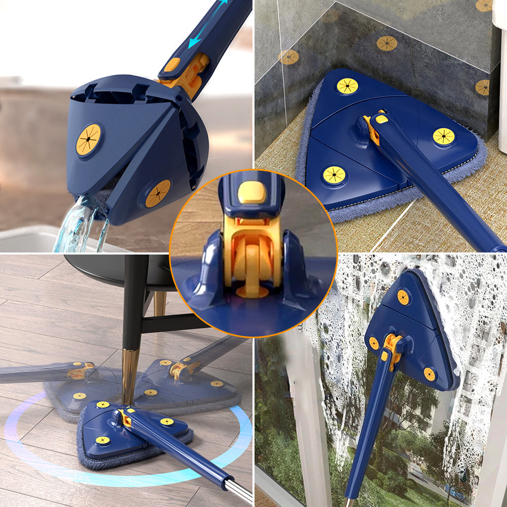 360 Triangle Adjustable Mop With Twist Squeeze