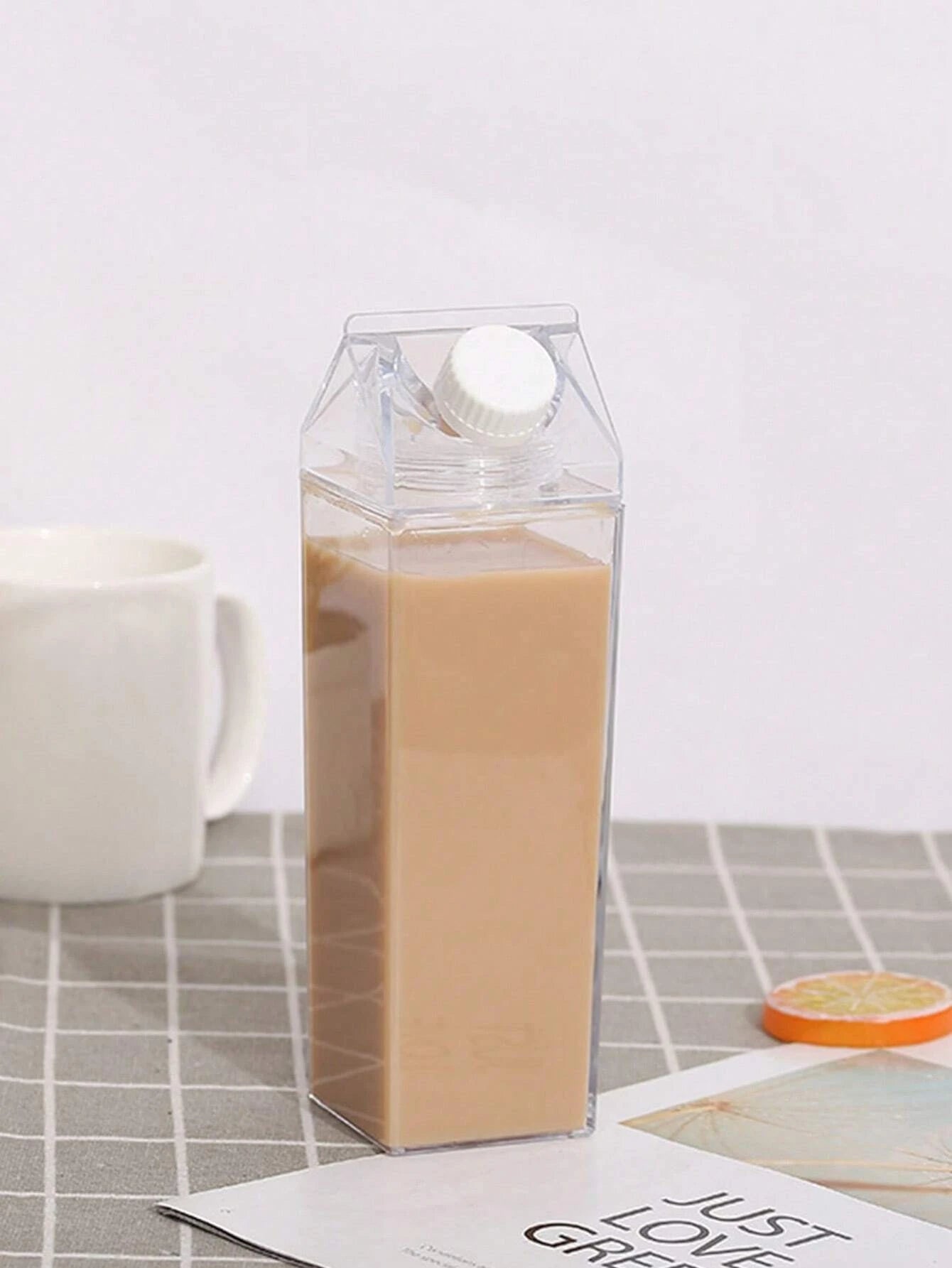 Transparent Milk Carton Bottle