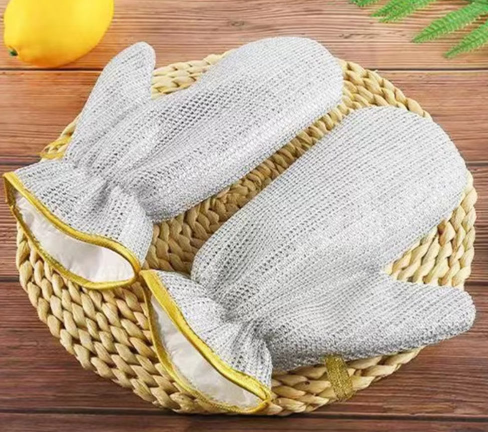 Silver Dishwashing Gloves