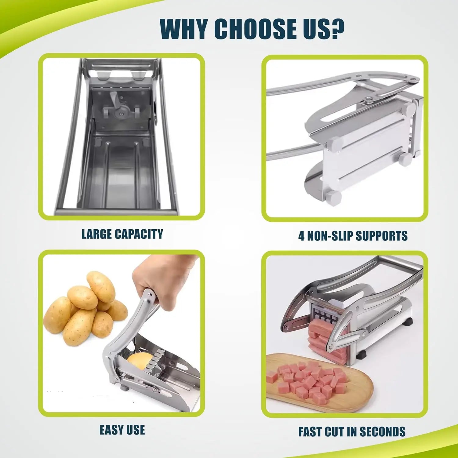 Stainless Steel French Fry Cutter