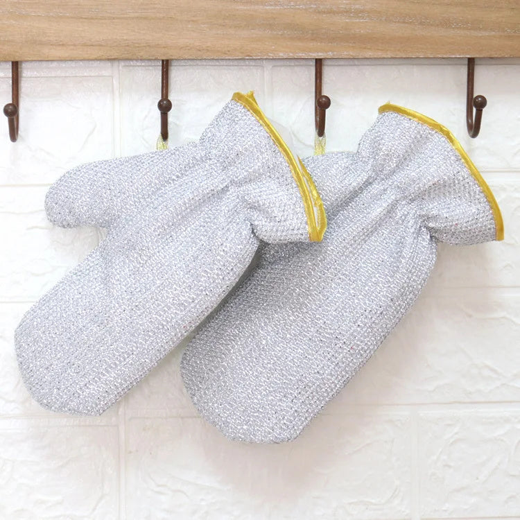 Silver Dishwashing Gloves