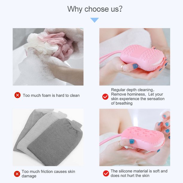 Silicone Scrubbing Bath Brush