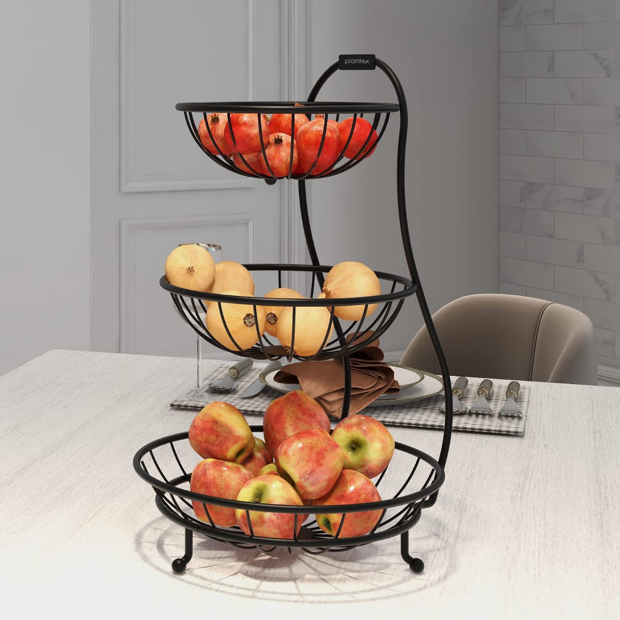 3 Tier Fruit and Vegetable Basket