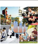 03 Pcs Set Motivational Water Bottle