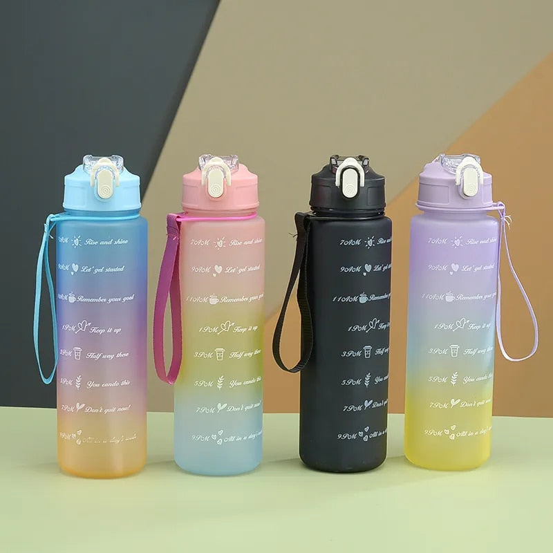 03 Pcs Set Motivational Water Bottle