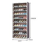 10 layer shoe rack