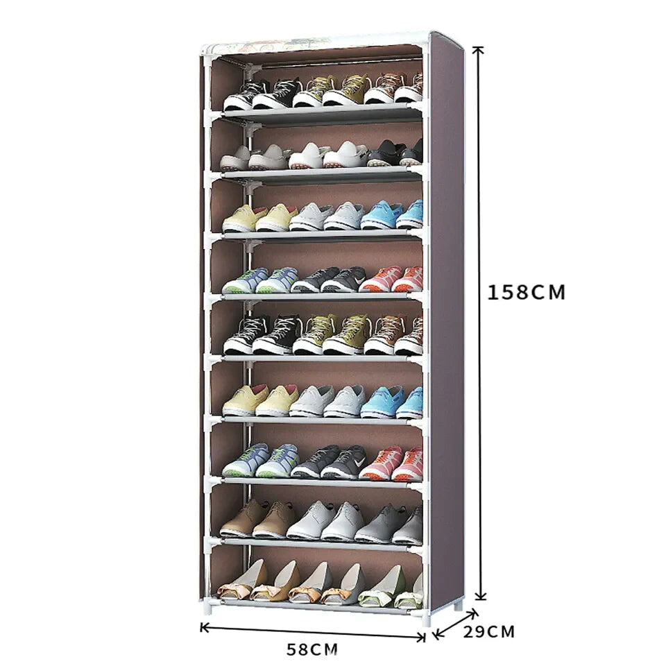 10 layer shoe rack