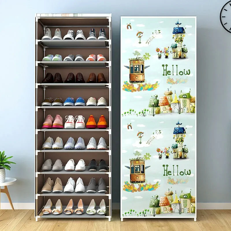 10 layer shoe rack