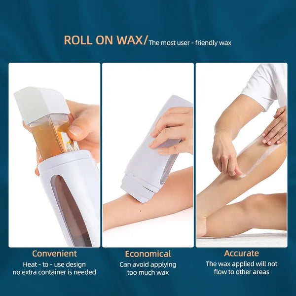 Portable wax warmer for safe, hygienic, and smooth waxing at home