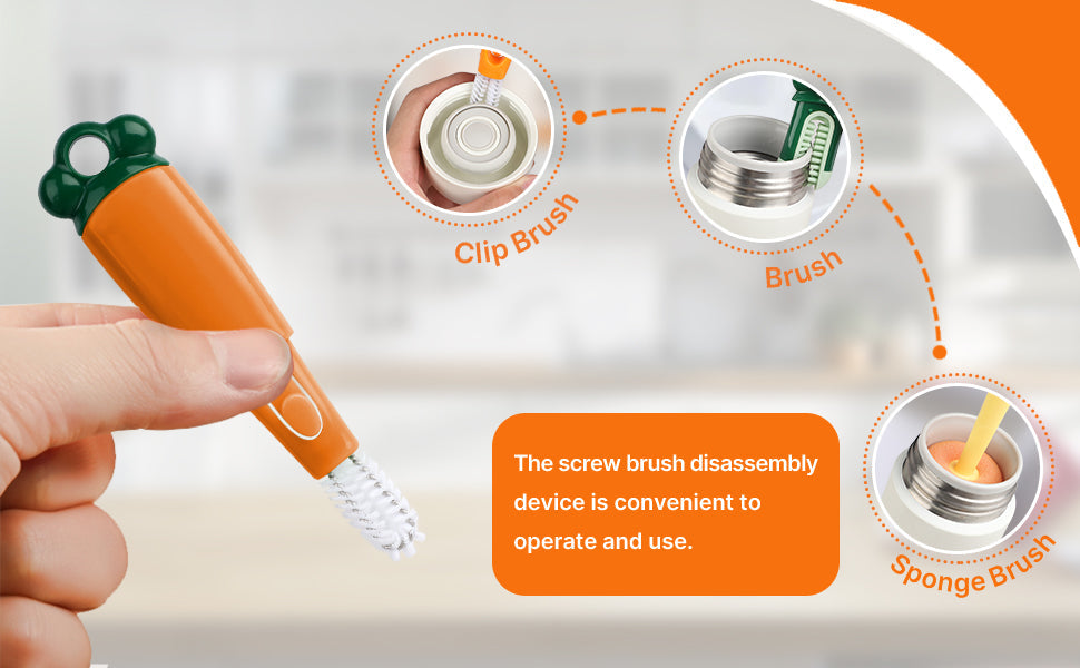 3 in 1 Bottle Cleaning Brush