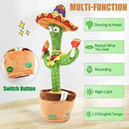 Dancing Cactus Repeat Talking Toy