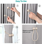 2PCs Magnetic Curtain Tiebacks