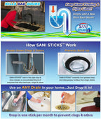 Drain Cleaning Decontamination Sticks