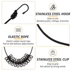 Elastic Clothesline Rope with Clips