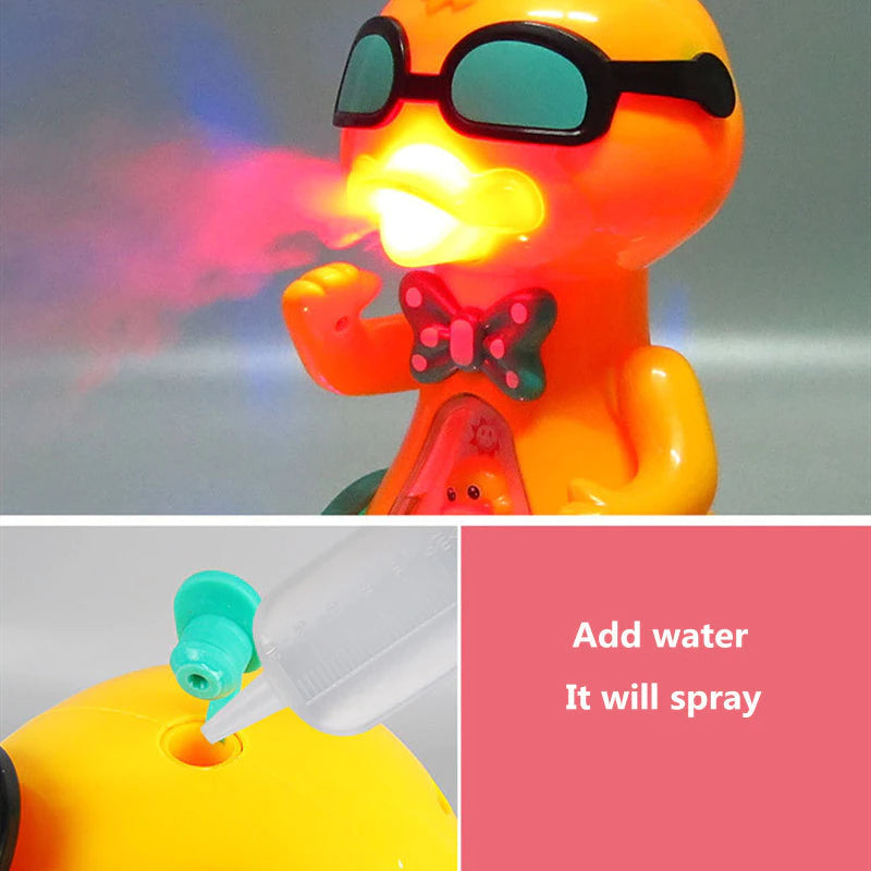 Electric Walking Music Lighting Spray Duck