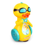 Electric Walking Music Lighting Spray Duck