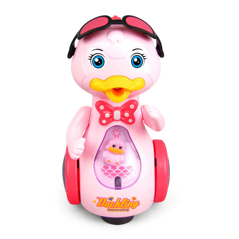 Electric Walking Music Lighting Spray Duck