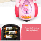 Electric Walking Music Lighting Spray Duck