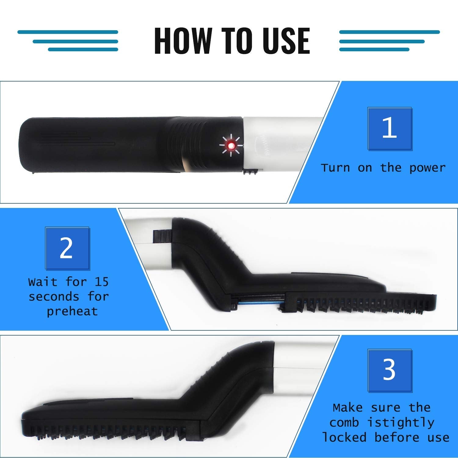 Hair Beard Straightening Comb