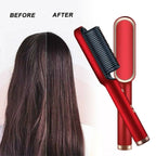 Hair Straightener Brush Comb
